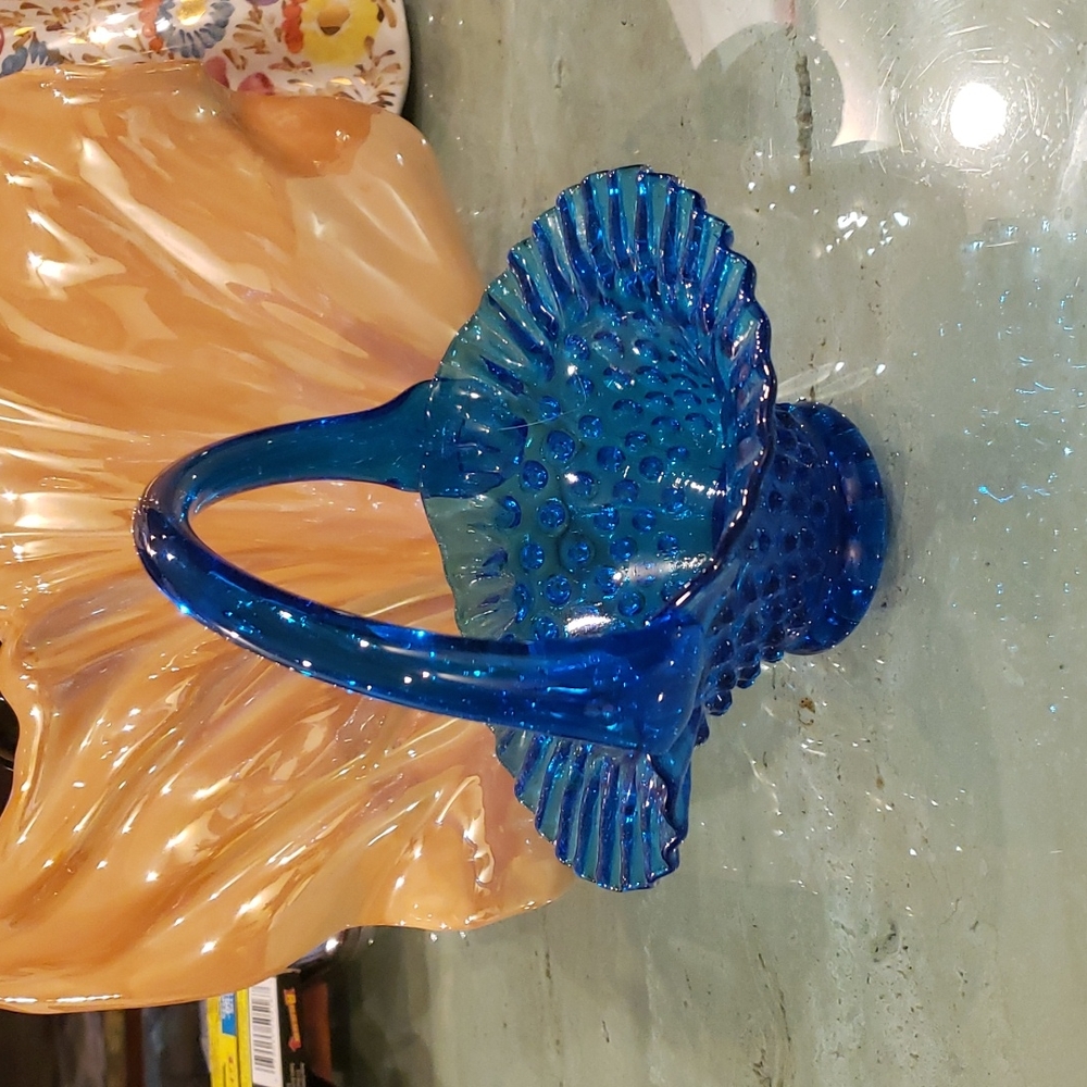 Vintage Fenton blue glass